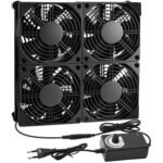 12V Fan, 120mm Computer Fan with Speed Control, AC 220V-240V, PC Fan, Brushless Cooling Fan for PC, Computer, Laptop, TV - Imagen 2