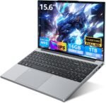15.6" FHD IPS Laptop with Celeron N95 Processor, 16GB RAM 1TB SSD, Win 11 PC Laptop with Backlit Keyboard and Fingerprint Recognition, Laptop USB3.0, HDMI, Wi-FI5, BT4.2, 5000mAh - Imagen 2
