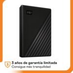 WD 5TB My Passport Portable HDD USB 3.0 with Device Management, Backup and Password Protection Software Works with PC, Xbox and Playstation, Black - Imagen 7