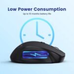 LODVIE Wireless Mouse for Laptop, Classic 2.4G Wireless Mouse, Comfortable, 5 Adjustable 2400dpi with 6 Buttons, 15 Months Battery Life for Laptop, PC, Mac, Chromebook, MacBook, - Imagen 6