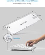 Yivandi Teclado Bluetooth inalámbrico para Apple Mac OS - Diseño QWERTY de EE. UU., Teclas de tijera, escritura precisa, batería recargable, tiempo de trabajo extralargo, compatible con iMac/MacBook - Image 4