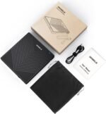 External CD DVD Player, USB 3.0 and Type-C CD/DVD +/-RW Drive, Plug&Play External CD DVD Burner for PC, Laptop, Desktop, iMac, MacBook Pro/Air, Windows 11/10/8/7/XP/Vista, Linux, Mac OS - Imagen 9