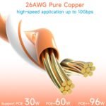 Cat6 Ethernet Patch Cable 6ft (10 Pack), Cat6 Patch Cord for Data Centers, Cat 6 Patch Cord 10G, Network Patch Cables for Home Network and - Imagen 5