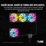 Corsair iCUE Link RX120 120mm RGB PWM Fans with iCUE Link System Hub - Magnetic Dome Bearing - Triple Pack - Black - Image 4