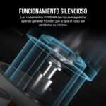 Corsair iCUE Link RX120 120mm RGB PWM Fans with iCUE Link System Hub - Magnetic Dome Bearing - Triple Pack - Black - Image 7