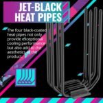 Cooler Master Hyper 212 Halo Black CPU Air Cooler, 120 Halo² PWM Fan, Dual Loop ARGB, Aluminum Top Cover, 4 Copper Heat Pipes, 154mm High, Brackets - Imagen 5