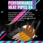 Cooler Master Hyper 212 Halo Black CPU Air Cooler, 120 Halo² PWM Fan, Dual Loop ARGB, Aluminum Top Cover, 4 Copper Heat Pipes, 154mm High, Brackets - Imagen 6