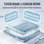 UMIDIGI Note 100 Mobile Phone, Android 14 Smartphone, 120HZ Octa-Core, 12(6+6) GB+128GB Phone, 6.8 inch, 50 MP, Face and Fingerprint Unlock, NFC, 5000mAh, GPS, Dual SIM Phone - Image 5