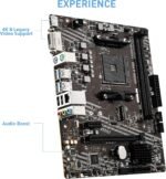 MSI Gaming Motherboard A520M-A Pro (AMD Ryzen 5000, AM4, DDR4, PCIe 3.0, SATA 6Gb/s, M.2, USB 3.2 Gen 1, DVI/HDMI, Micro-ATX) - Imagen 5