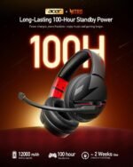 acer K2 Pro Wireless Gaming Headphones, 50mm Surround Sound, Advanced Noise Cancelling Microphone, 100H Epic Playtime, Seamless PC, - Image 3