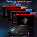 acer Wired Gaming Mouse, RGB Ergonomic Gaming Mouse 12800 dpi with 8 Buttons, Quick Trigger Button and Customizable Driver, Ideal for PC and Laptop Games - Imagen 7