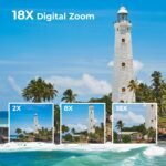 Camcorder Video Camera 1080P, 48MP Digital Zoom 18X with 270° 3.0" Rotating Screen, Vlogging Youtube Camera with 32GB Card & Battery - Imagen 4