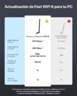 BrosTrend USB WiFi 6 AX900, Largo Alcance 6dBi Antena WiFi PC, Adaptador Wi-Fi para PC Doble Banda 5GHz 600Mbps + 2.4GHz 286Mbps, Señal Potente Inalámbrico Receptor Wi-Fi USB para Windows 11/10/7 - Imagen 4