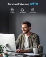 BrosTrend USB WiFi 6 AX900, Largo Alcance 6dBi Antena WiFi PC, Adaptador Wi-Fi para PC Doble Banda 5GHz 600Mbps + 2.4GHz 286Mbps, Señal Potente Inalámbrico Receptor Wi-Fi USB para Windows 11/10/7 - Imagen 5