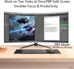 ZZA Monitor WQHD curvado ultra ancho de 34 pulgadas, experiencia de juego inmersiva con frecuencia de actualización de 165 Hz, panel VA y AMD FreeSync Premium | HDR10 | 99% sRGB | 3440 x 1440 - Imagen 4
