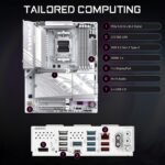 GIGABYTE B850 AORUS Elite WIFI7 Ice Motherboard AMD AM5 LGA 1718, ATX, DDR5, 3X M.2, PCIe 5.0, USB-C, WIFI7, 2.5GbE LAN, EZ-Latch - Imagen 4