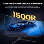 ZZA Monitor WQHD curvado ultra ancho de 34 pulgadas, experiencia de juego inmersiva con frecuencia de actualización de 165 Hz, panel VA y AMD FreeSync Premium | HDR10 | 99% sRGB | 3440 x 1440 - Imagen 10