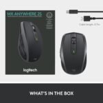 Logitech MX Anywhere 2S - Ratón inalámbrico Bluetooth Edition, Uso en Cualquier Superficie, Desplazamiento hiperrápido, Recargable, controla hasta 3 computadoras y portátiles Apple Mac y Windows - Imagen 5