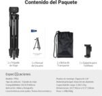 NEEWER VERSION Level Input Tripod for Phone & Camera, Portable Lightweight Metal Travel Stand with Cold Shoe Mobile Phone Holder Compatible with iPhone for Video Recording, TP53 - Image 10