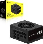 CORSAIR SF850 (2024) ATX Platinum 80 Plus Fully Modular Low Noise Power Supply - ATX 3.0 Compliant - PCIe 5.0 Ready - SFX to ATX Support Included - Black - Imagen 7
