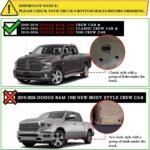 COMNOVA 6 Inch Running Boards for 2009-2018 Dodge Ram 1500 Crew Cab (Include Classic 2019-2024)/Ram 2500/3500 10-24 Running Boards and Steps for Dodge Ram 1500 Heavy Duty Carbon Steel - Image 4
