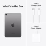 Apple iPad mini (A17 Pro): Apple Intelligence, 8.3-inch Liquid Retina Display, 256GB, Wi-Fi 6E, 12MP Front/12MP Back Camera, Touch ID, All-Day Battery Life — Space Grey - Image 5
