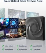 External CD/DVD Drive for Laptop, External DVD Drive, DVD Player, Portable CD Reader for Laptop, CD Burner Compatible with PC Windows 11/10//7, Linux, Mac OS - Image 5
