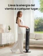 Dreo Silent Tower Fan 23dB, 9.8m Range, 4 Speed Levels, 3 Operating Modes, 8 Hour Timer, 90° Oscillation, Ideal for Bedrooms and Offices, Black - Image 4