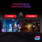 ASUS ROG Strix 27" USB-C 4K HDR Gaming Monitor (XG27UCG-W) - White, UHD (3840x2160) Dual Mode (4K 160Hz or FHD 320Hz), 1ms, Fast IPS, ELMB Sync, G-SYNC Support, - Image 5