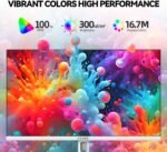 Pantalla blanca de 27 pulgadas, 2560 x 1440P, 120 Hz, pantalla IPS para juegos, pantalla para juegos de computadora, 100 % sRGB, 16,7 m, sincronización adaptativa, HDMI/DP VESA, 100 x 100 mm - Imagen 4