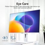 Pantalla blanca de 27 pulgadas, 2560 x 1440P, 120 Hz, pantalla IPS para juegos, pantalla para juegos de computadora, 100 % sRGB, 16,7 m, sincronización adaptativa, HDMI/DP VESA, 100 x 100 mm - Imagen 5