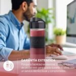 H.Koenig Mini Smoothie Maker Compact 570mL SMOO12 BPA-Free Powerful 300W, Smoothie Blender 2 Portable Bottles, 4 Stainless Steel Blades, Pastel Pink - Image 6