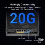 ASUS RT-BE86U BE6800 Dual Band WiFi 7 Router, Support 4096-QAM, MLO, AI WAN Detection, AiMesh, Subscription Free Network Security and Comprehensive VPN Functions, Guest Network Pro, Gaming - Imagen 4