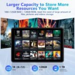 Raemond High Performance Android Tablet, 18GB RAM, 128GB ROM, 10" Tablets with 1280x800 IPS HD Touchscreen, Octa-Core Processor, 1TB Expandable Dual Camera, 6000 - Image 6