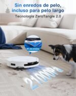 ECOVACS T50 Pro Omni Gen2 Robot Vacuum Cleaner, 15000Pa Enhanced by T30 Pro Omni, Extendable Side Brush and Mop, Auto Adding Cleaning Solution, 75°C Hot Water Wash, White - Image 6