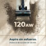 Cecotec Conga Rockstar RS50 X-Treme Cordless Broom Vacuum Cleaner. 120AW, 400W Motor, Autonomy 60mins in Eco Mode, Rigid Tube and XL Mixed Brush, Cleans up to 130 m² - Image 3