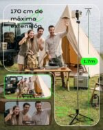 Tripe Telemovel Selfie Stick and Tripod for Mobile Phone, 170 cm Portable with Remote Control, Compatible with iPhone/Android - Imagen 4
