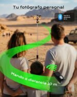 Tripe Telemovel Selfie Stick and Tripod for Mobile Phone, 170 cm Portable with Remote Control, Compatible with iPhone/Android - Imagen 6