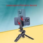 Zeadio Smartphone Tripod Stabilizer Stand Portable Selfie Desktop Stand for All Smartphones - Imagen 8