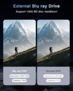 External Blu ray Drive for Laptop, Blu Ray Burner USB 3.0 Type C, CD/BD, Compatible with 100G Bluray/DVD for PC, Compatible with Windows, Linux, Mac OS - Image 5