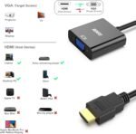BENFEI HDMI to VGA Adapter 1080P for PC, TV, Laptops and Other HDMI Devices - Black - Image 4