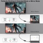 BENFEI HDMI to VGA Adapter 1080P for PC, TV, Laptops and Other HDMI Devices - Black - Image 5