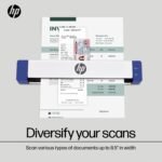 HP HPPS100 Document and Photo Scanner, Small USB for 1-Sided Portable Digital Scanning, for Home, Office and Business, PC and Mac Compatible, WorkScan Software Included - Imagen 3