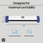 HP HPPS100 Document and Photo Scanner, Small USB for 1-Sided Portable Digital Scanning, for Home, Office and Business, PC and Mac Compatible, WorkScan Software Included - Imagen 4