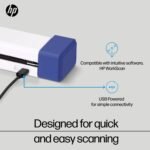 HP HPPS100 Document and Photo Scanner, Small USB for 1-Sided Portable Digital Scanning, for Home, Office and Business, PC and Mac Compatible, WorkScan Software Included - Imagen 5