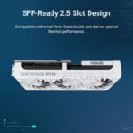 ASUS The Prime GeForce RTX 5070 12GB GDDR7 White OC Edition SFF Ready Graphics Card (PCIe 5.0, 12GB GDDR7, HDMI/DP 2.1, 2.5 Slots, Axial-Tech Fans, Dual BIOS) - Image 3