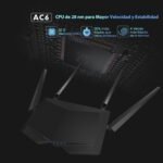 Tenda AC6 Dual Band Smart Wireless Router (AC1200, 4 Megabit Ports, Smart WiFi, Energy Saving, 4x 5dBi HG Antennas), Black - Imagen 5