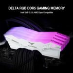 TEAMGROUP T-Force Delta RGB DDR5 Ram 32GB (2x16GB) 6000MHz PC5-48000 CL30 Intel XMP 3.0 & AMD Expo Support White RAM Memory Module FF4D532G6000HC30DC01 - Image 3