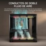 CORSAIR Air 5400 LX-R RGB iCUE Link Triple Camera Panoramic Semi-Tower PC Case - 3 LX-R RGB Reverse-Rotor Fans Pre-Installed - High Flow Low Noise Ducting - Black - Image 5