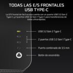 CORSAIR Air 5400 LX-R RGB iCUE Link Triple Camera Panoramic Semi-Tower PC Case - 3 LX-R RGB Reverse-Rotor Fans Pre-Installed - High Flow Low Noise Ducting - Black - Image 10